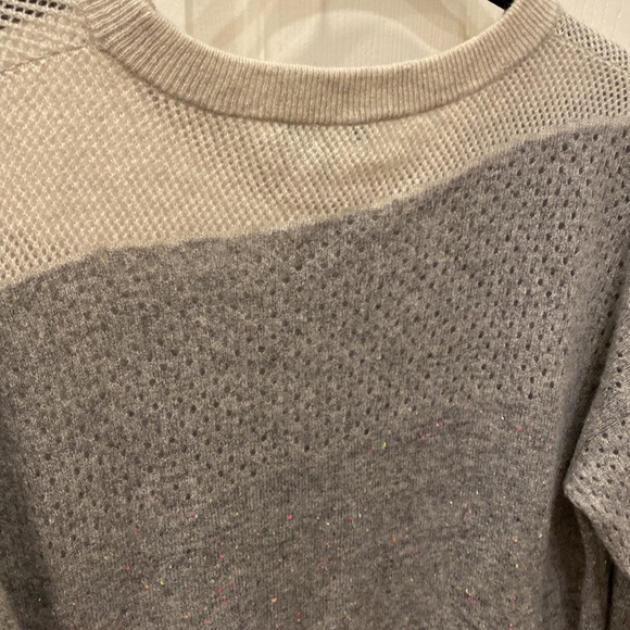 white + warren colorwork oversized gray neon colours knit sweater cashmere - Picture 9 of 16